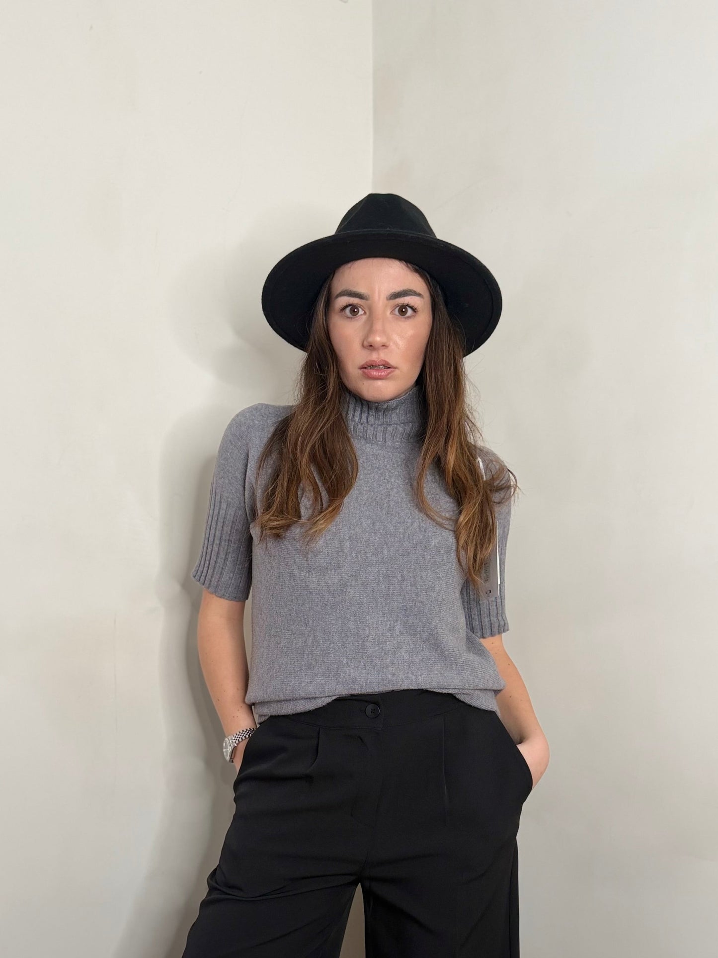 MAGLIONE AMELIÈ GRIGIO