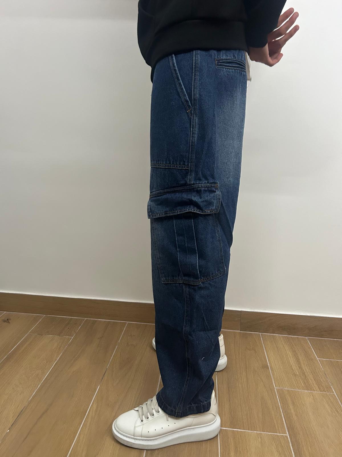 Jeans cargo baggy fit/ -30%