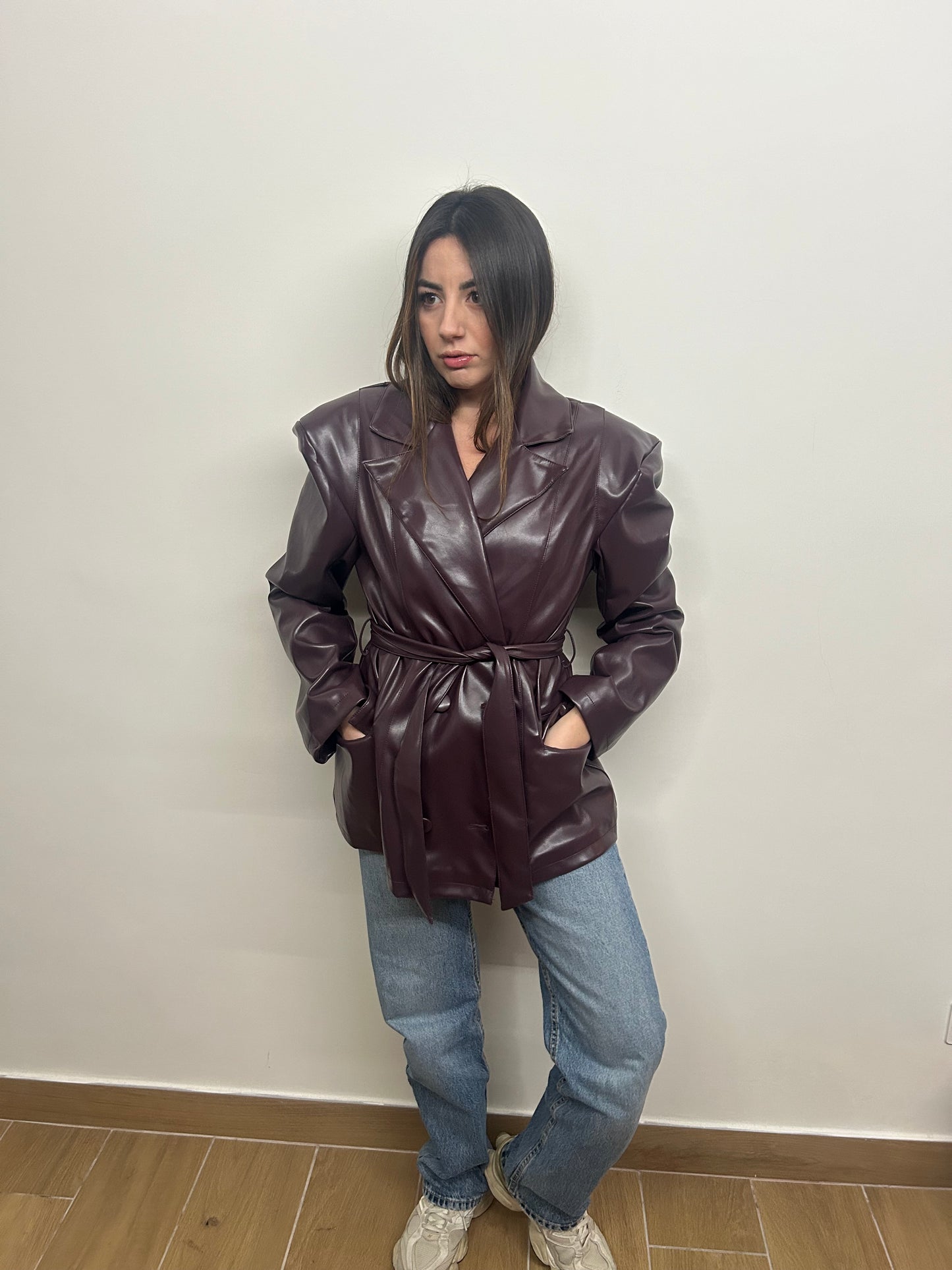 Giacca in pelle/-40%