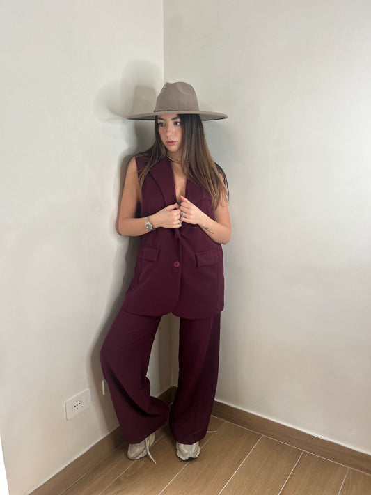 TAILLEUR SMANICATO-bordeaux-