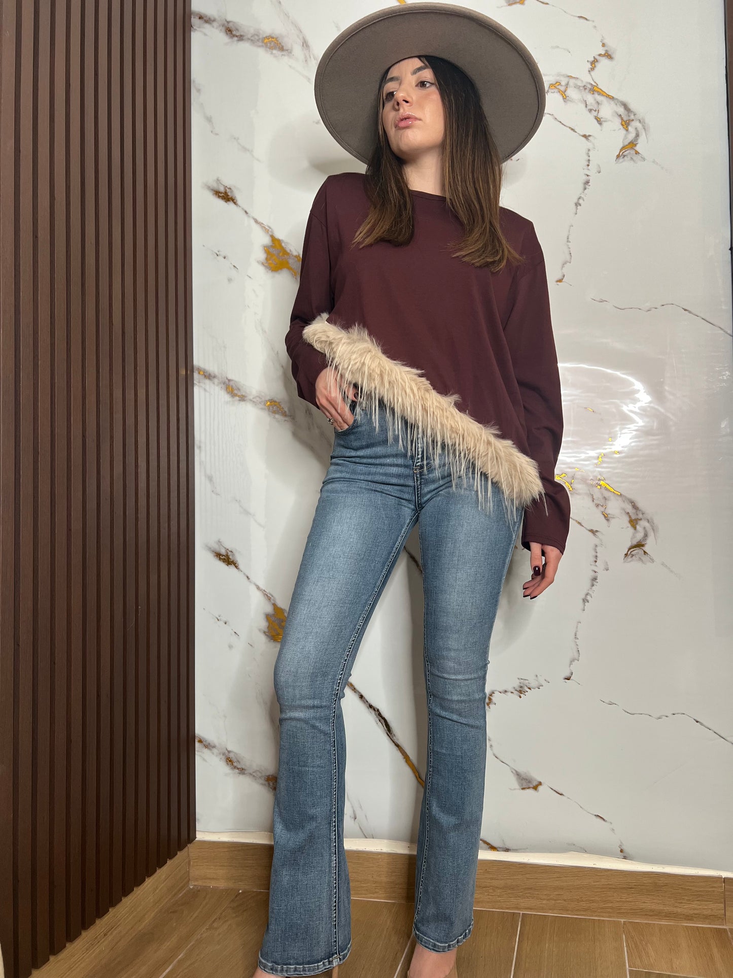 Maglia piume
